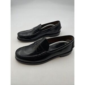 Sebago Shoes Mens Size 11.5 E Wide Black Penny Loafers Leather Handsewn
